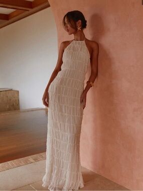 Peppermayo Aullie Maxi Dress in Ivory - New With Tags